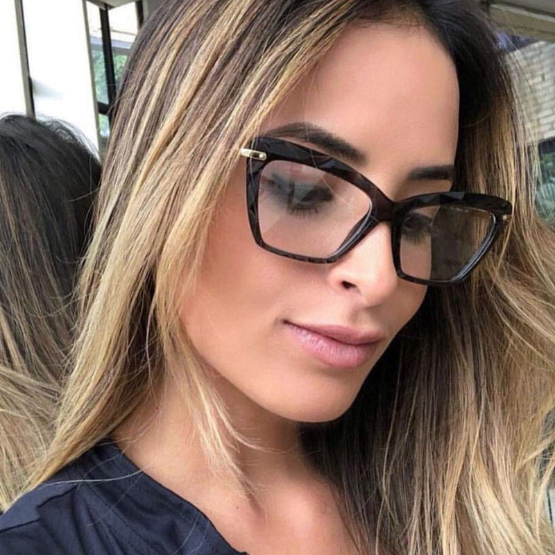Jurchio Womens Cat Eye Reading Glasses Fashion Crystal Eyewear Frame (Black, 1.0, x) - Image 4